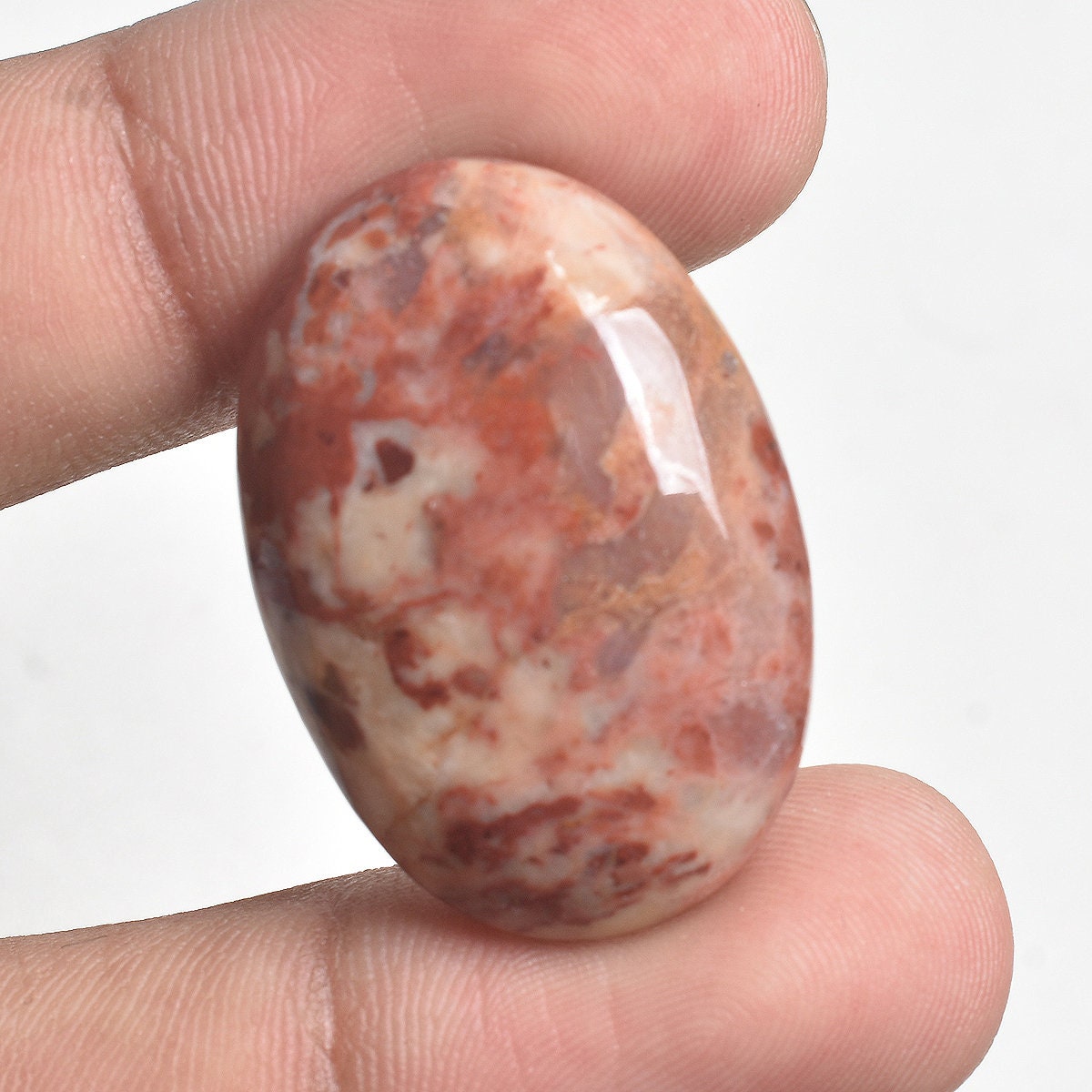 Earthy Mookaite Jasper Cabochon - Natural Loose Stone for DIY Jewelry
