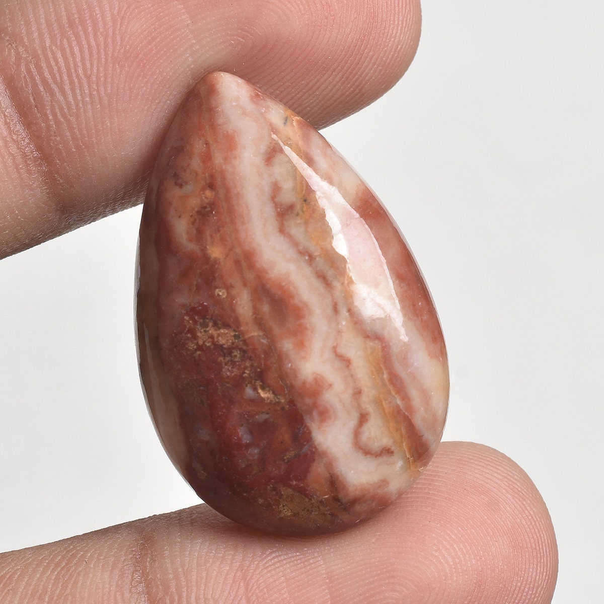 Earthy Mookaite Jasper Cabochon - Natural Loose Stone for DIY Jewelry