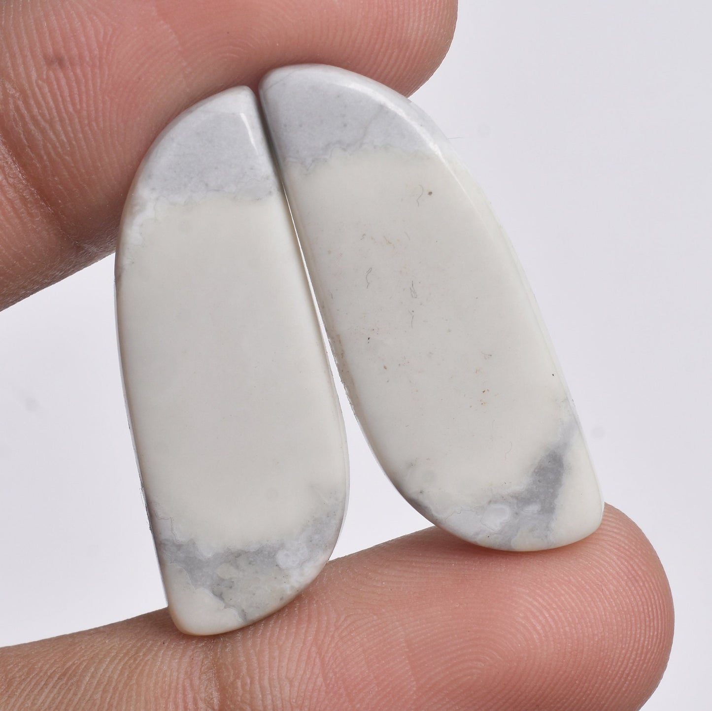 Texture Maligano Jasper Cabochon Pair - Matching Gemstone Pair for Jewelry