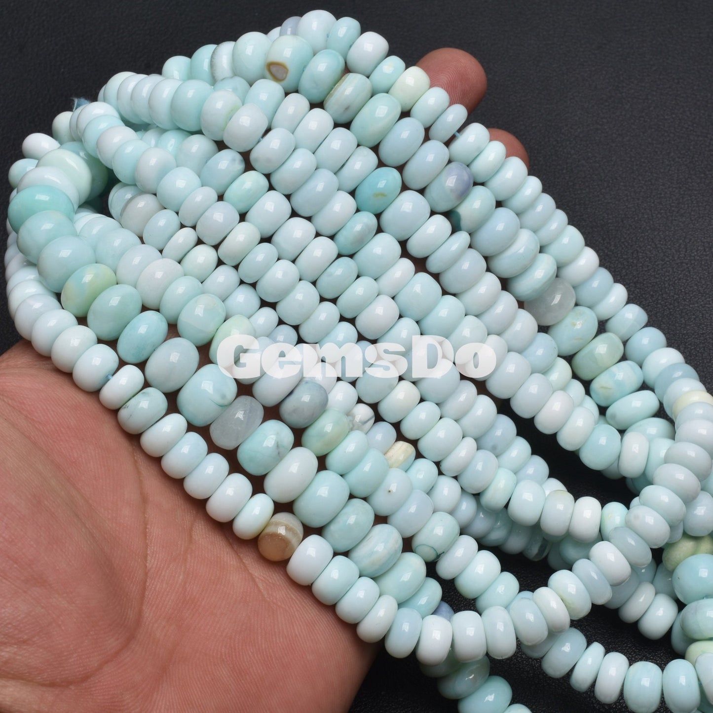 Wholesale Peru Opal Rondelle Beads - Smooth Opal Beads, Low Price