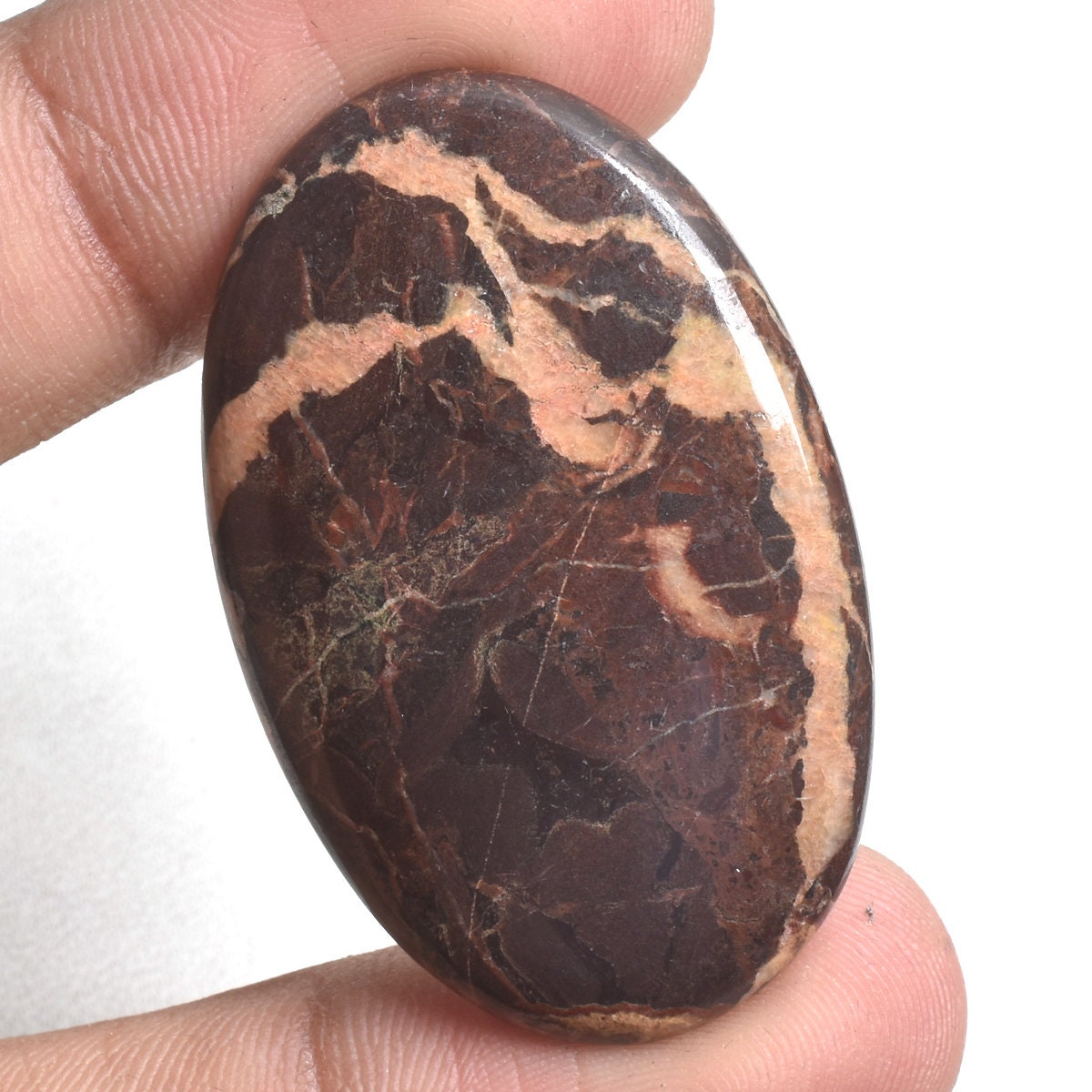 Natural Coconut Jasper Cabochon – Mixed Shape Flatback Gemstone for Wire-Wrapping & Jewelry Making
