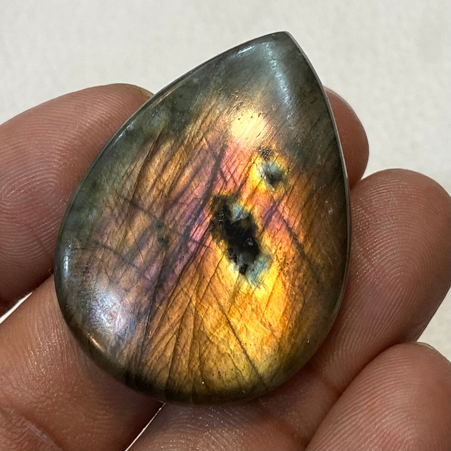 Wholesale Labradorite Cabochon - Natural Round Shape Blue Flashy Labradorite Gemstone for Jewelry Making