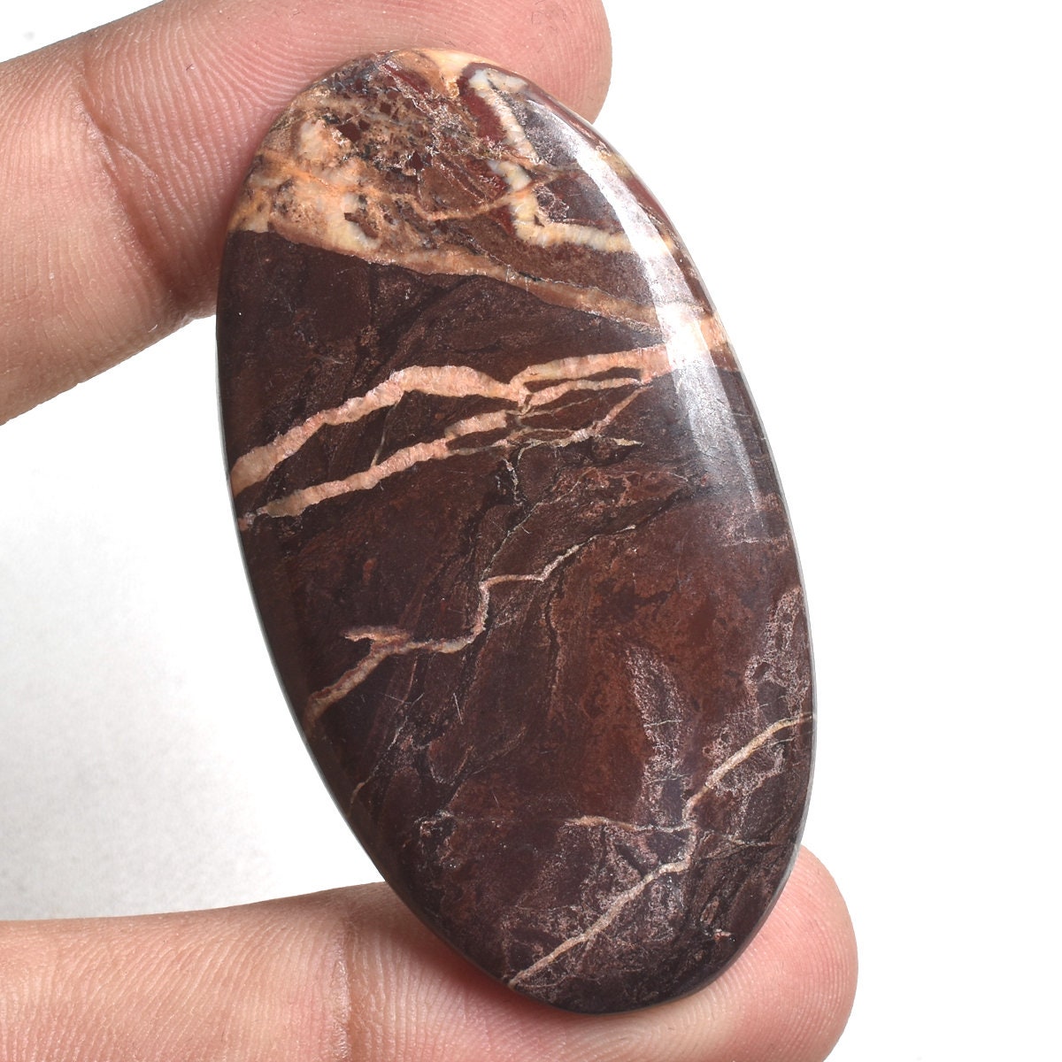 Natural Coconut Jasper Cabochon – Mixed Shape Flatback Gemstone for Wire-Wrapping & Jewelry Making