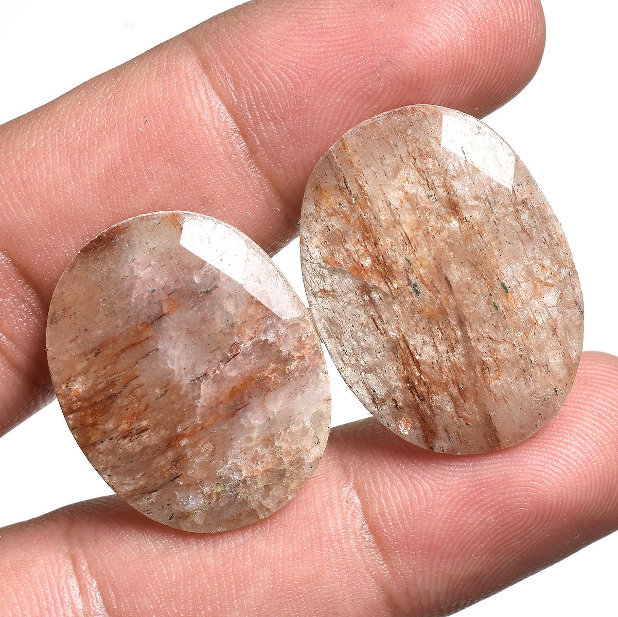 Natural Faceted Agate Slice Gemstone Pairs - Wholesale Earring Pairs, Multi Gemstone Matching Set for Jewelry