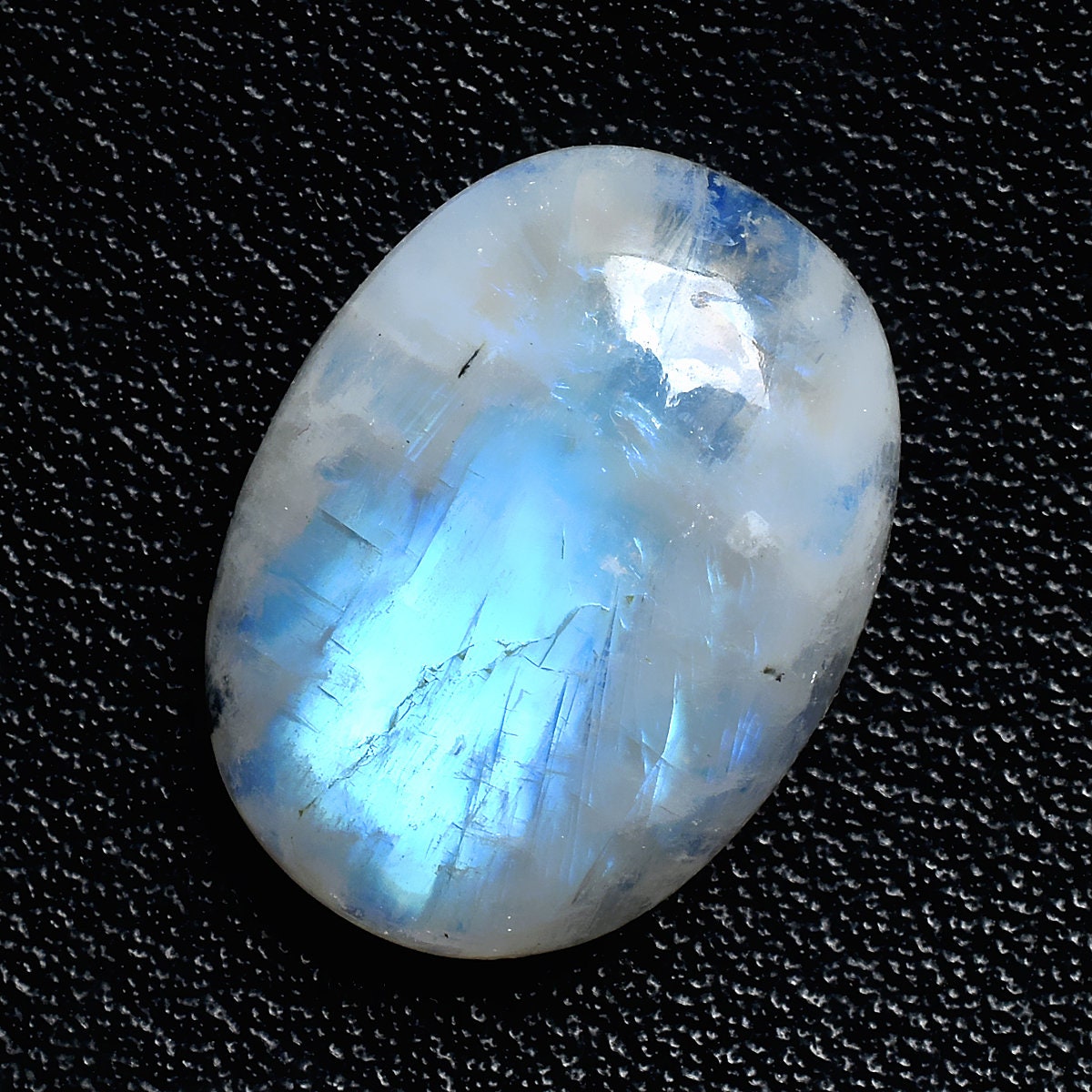 Beautiful Iridescent Moonstone – Loose Blue Fire Cabochon Magical Gemstone