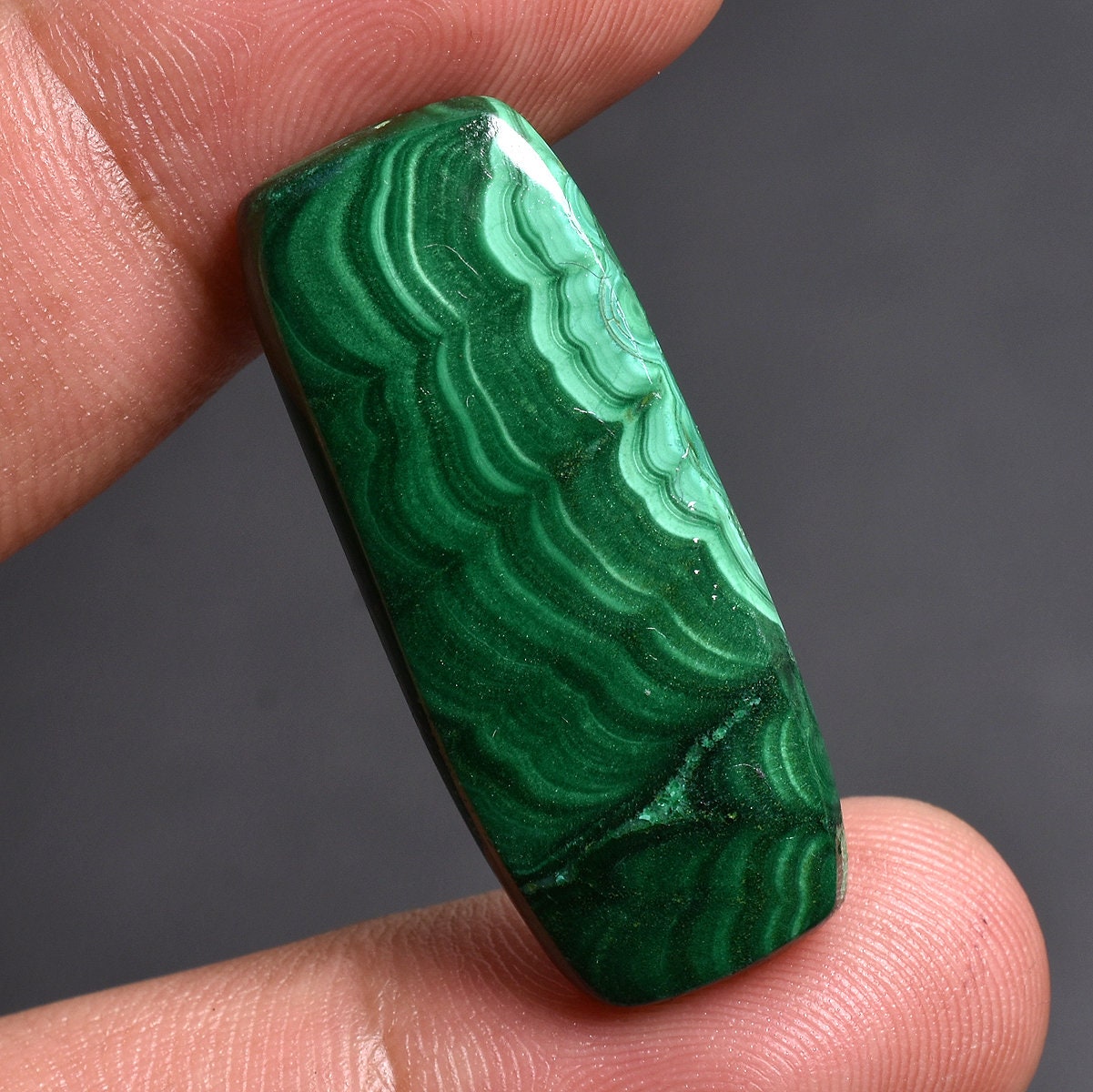 Multi-Shape Malachite Cabochon, Natural Green Gemstone