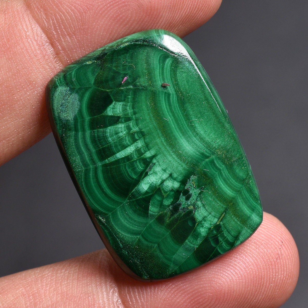 Multi-Shape Malachite Cabochon, Natural Green Gemstone
