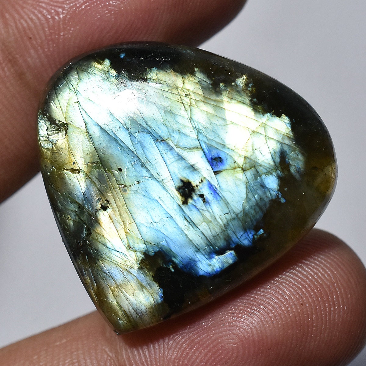 Labradorite Cabochon - Pearl Shape Loose Gemstone