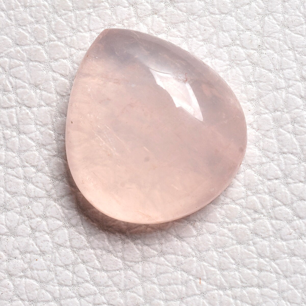 Natural Rose Quartz Cabochon - Pear Shape Loose Stone for Jewelry