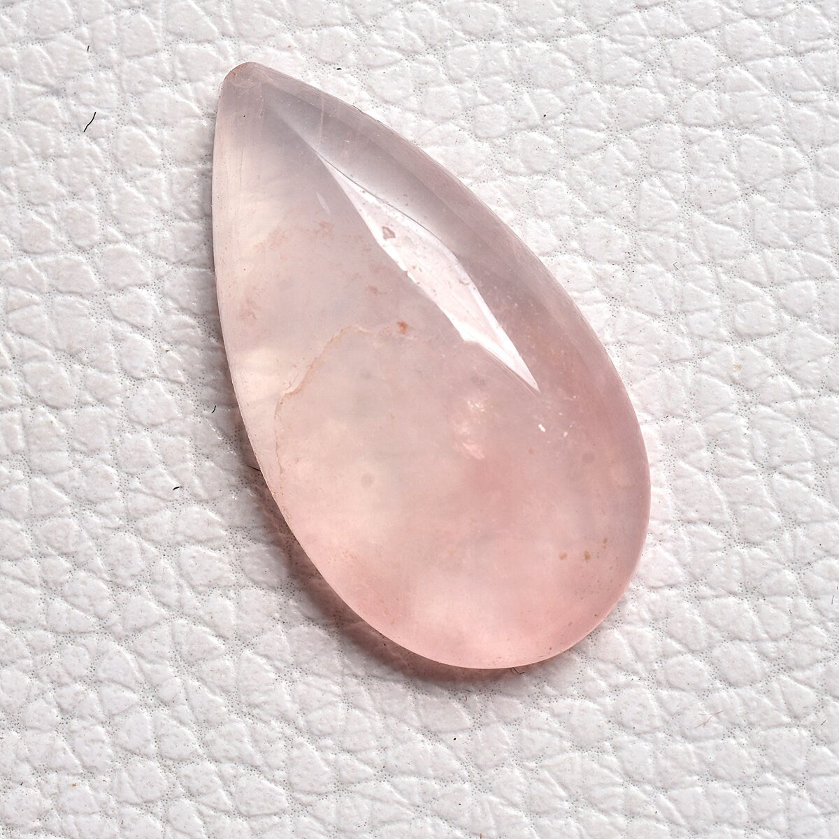 Natural Rose Quartz Cabochon - Pear Shape Loose Stone for Jewelry