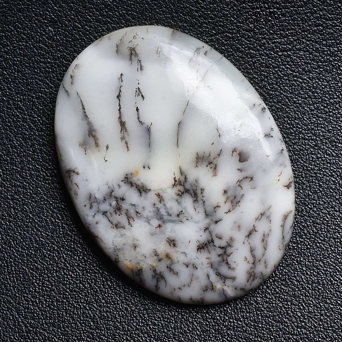 100% Natural White Black Dendrite Opal Cabochon - Loose Opal Gemstone Mix Shape