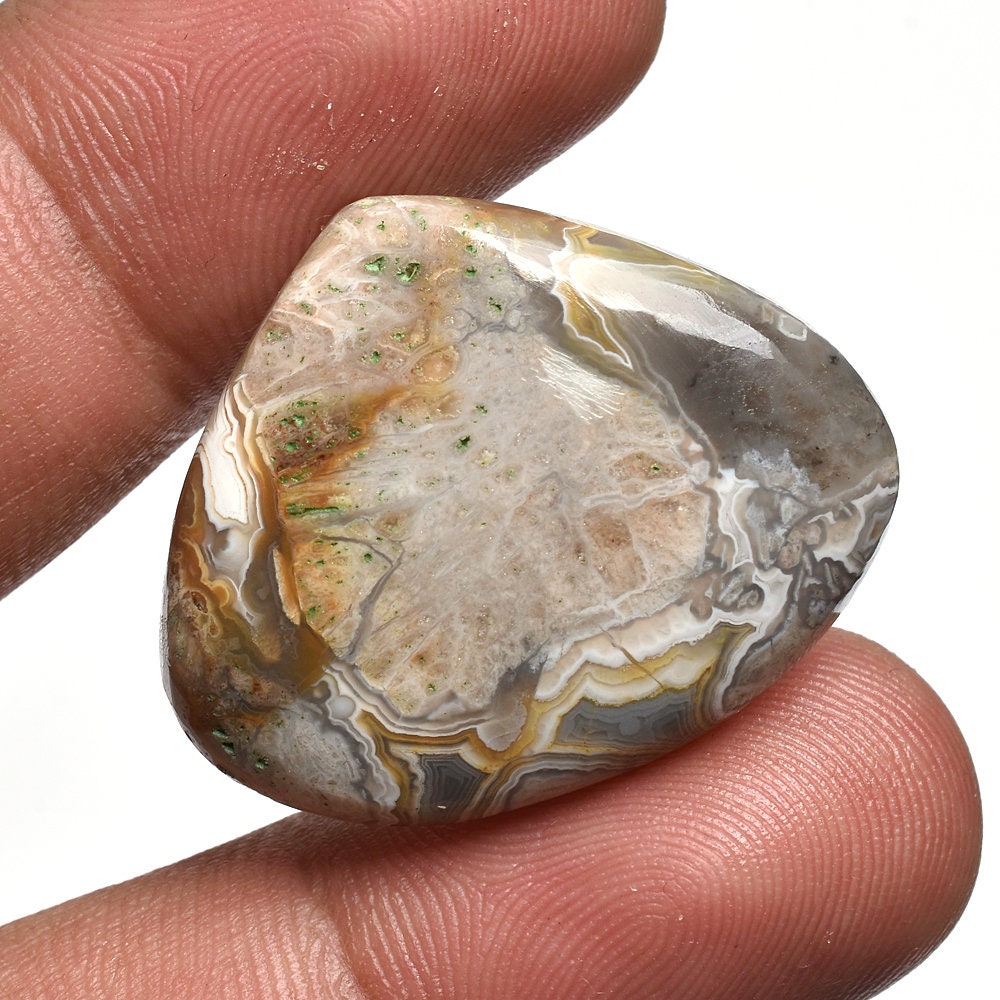 Texture Crazy Lace Cabochon - Unique Hand-Polished Gemstone for Jewelry