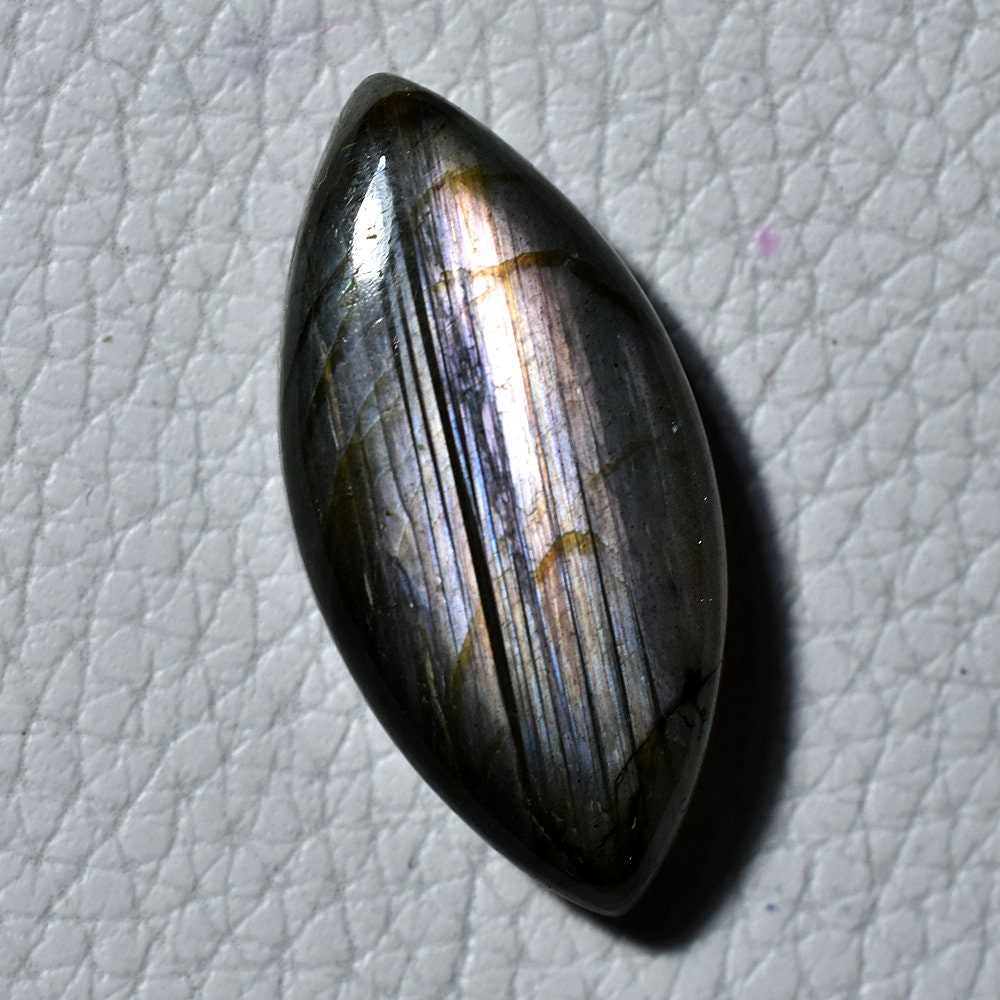 Multi-Flashy Labradorite – Natural Healing Crystal, Marquise Shape Stone