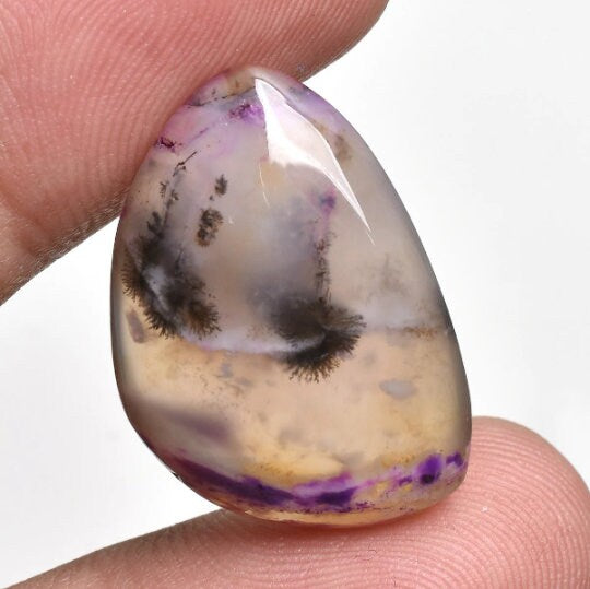 Rare Moss Agate Gemstone Cabochon – Mixed Shape Loose Gemstones