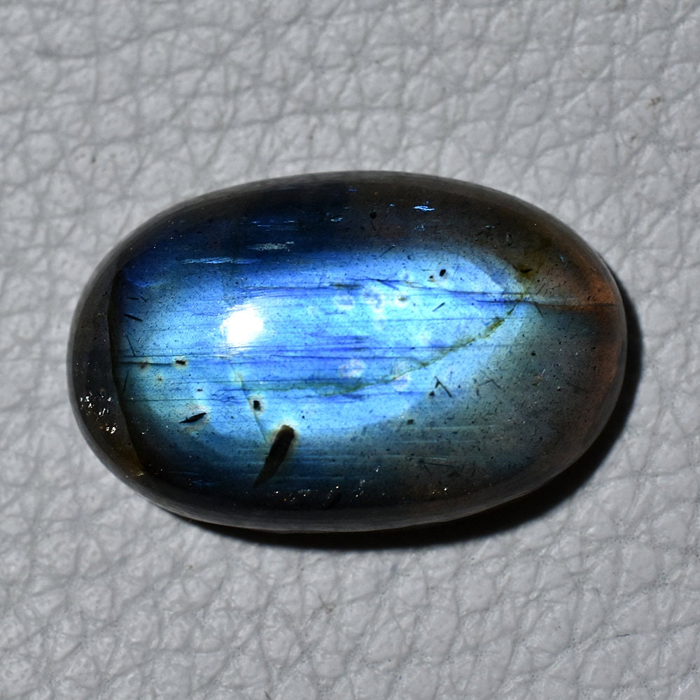 Actual Blue Fire Labradorite Gemstone – Oval-Rectangle Shape Magical Healing Crystal