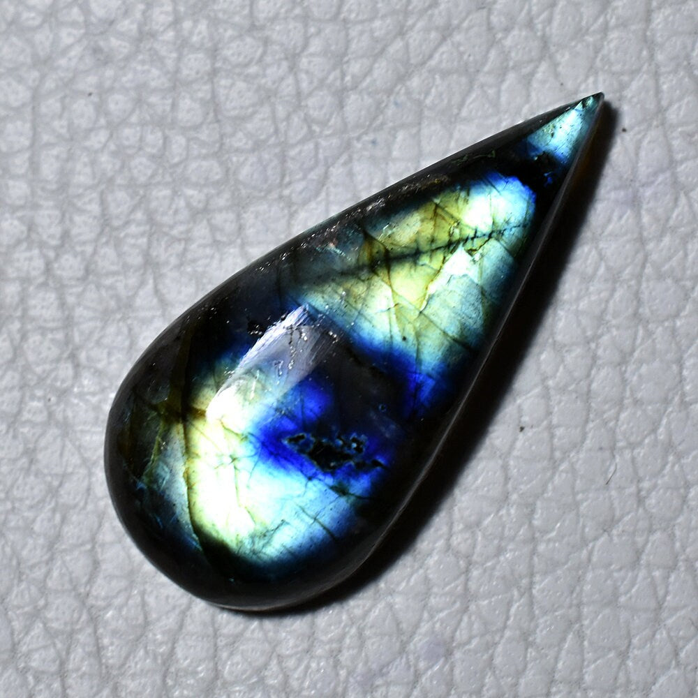 Pear Shape Labradorite Flashy Cabochon – Loose Labradorite Gemstone Wholesale