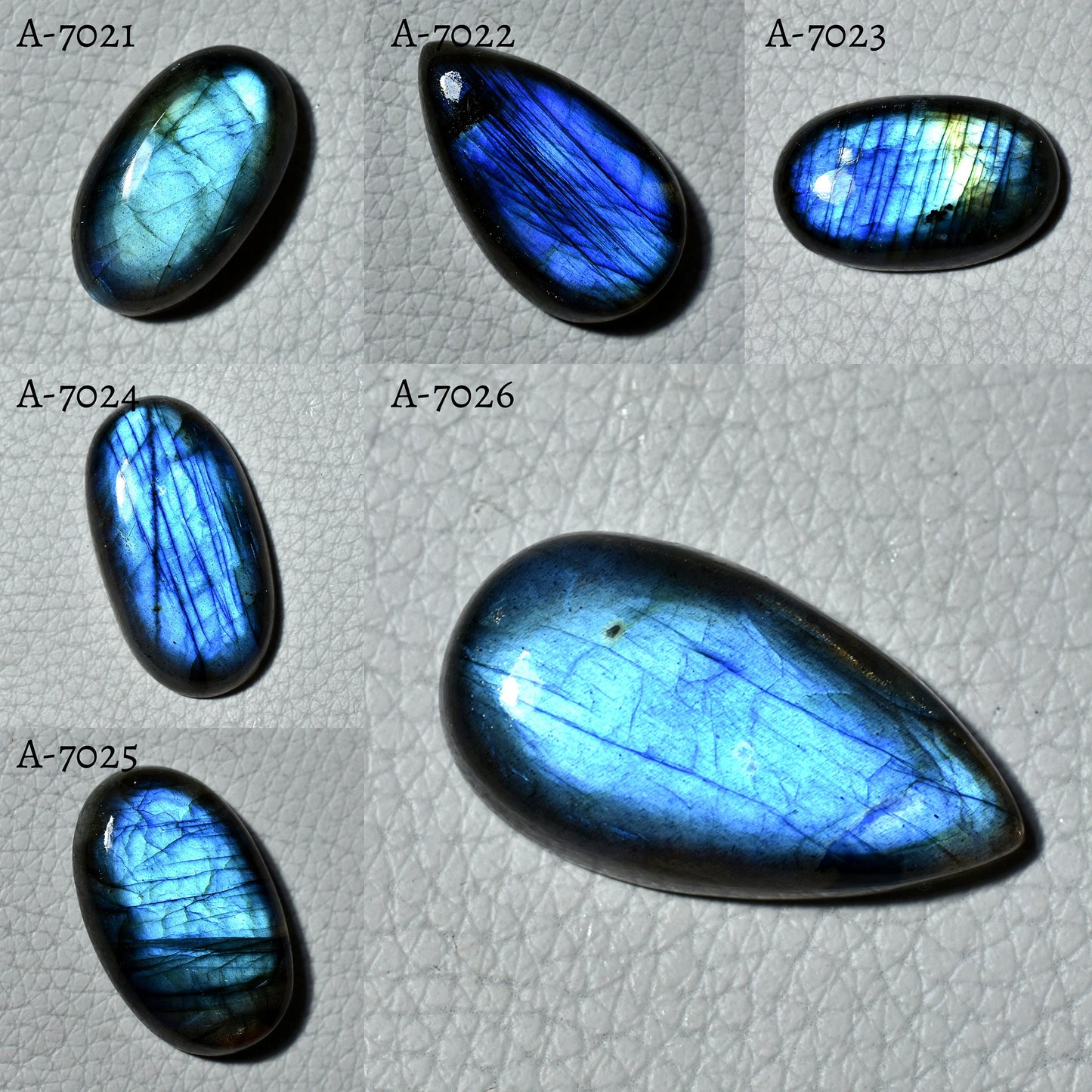 Blue Labradorite Loose Gemstone Lot – Mixed Shape Healing Stones with Blue Fire for Jewelry Making