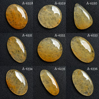 Natural Orange Jade Cabochon - Mixed Shaped Gemstone