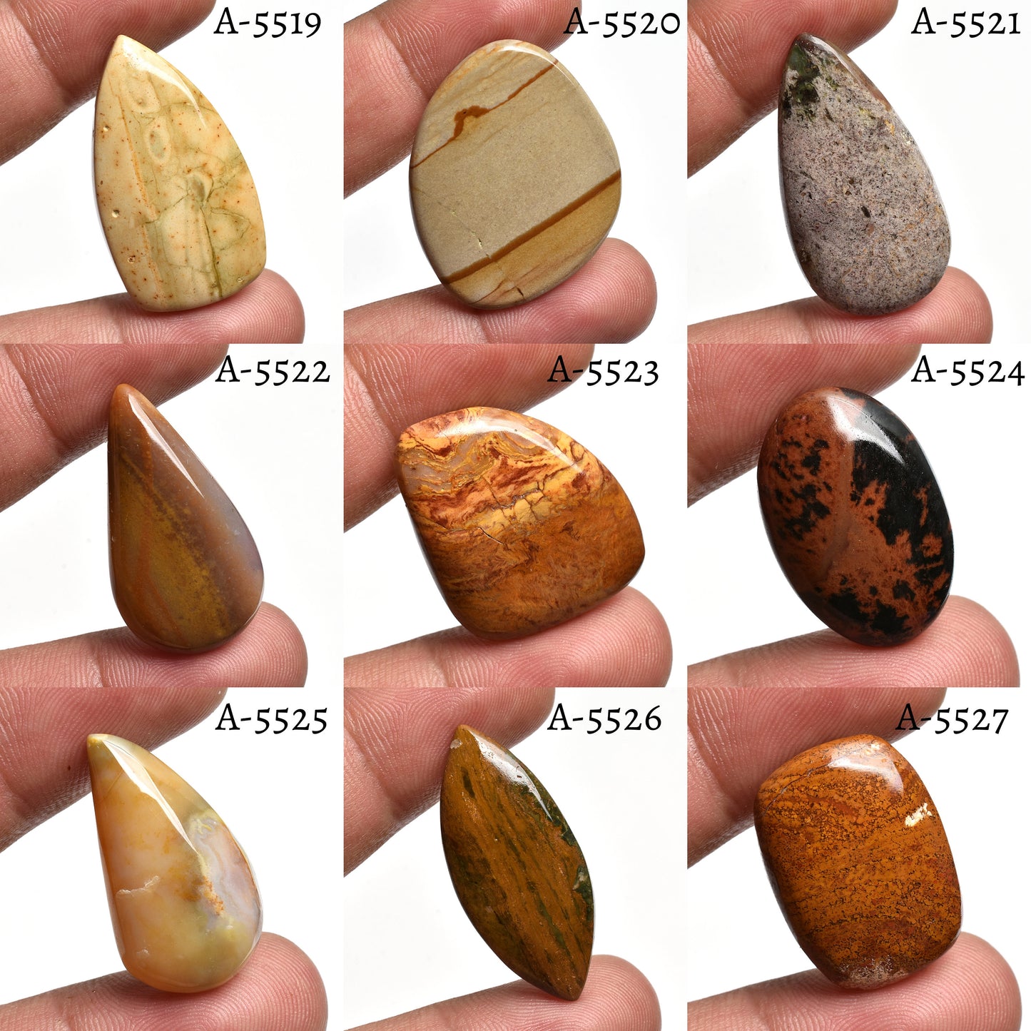 Mixed Gemstone Lot, Natural Loose Polished Cabochon
