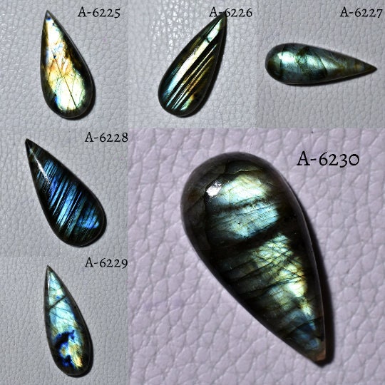 Captivating Labradorite Shaded Cabochon – Pear Shape Loose Gemstone for Jewelry