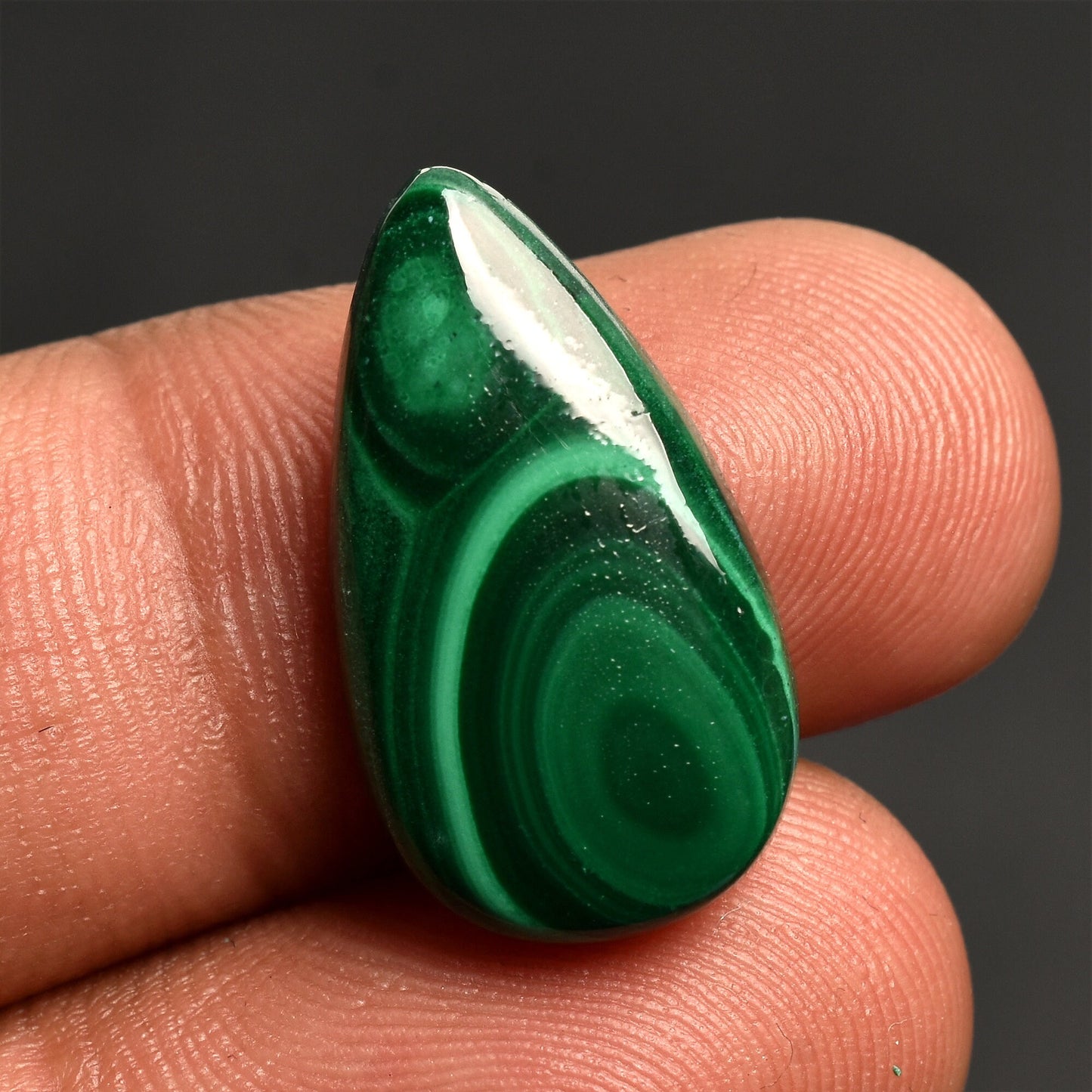 Green Malachite Azurite Smooth Gemstone - Designer Healing Crystal for Gifts