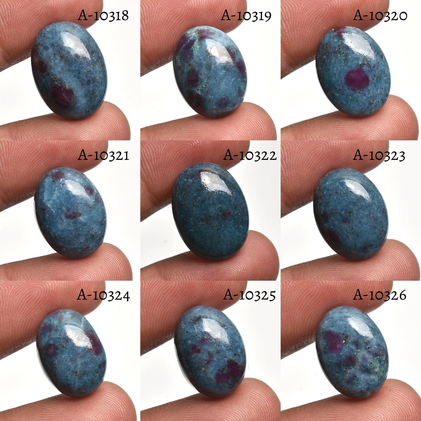 Amazing Ruby Kyanite Gemstone - Oval Shaped Cabochon