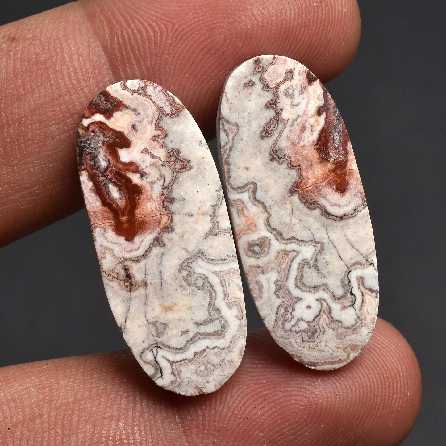 Wholesale Best Quality Rosetta Jasper Pairs – Perfect for Earrings & Jewelry Making