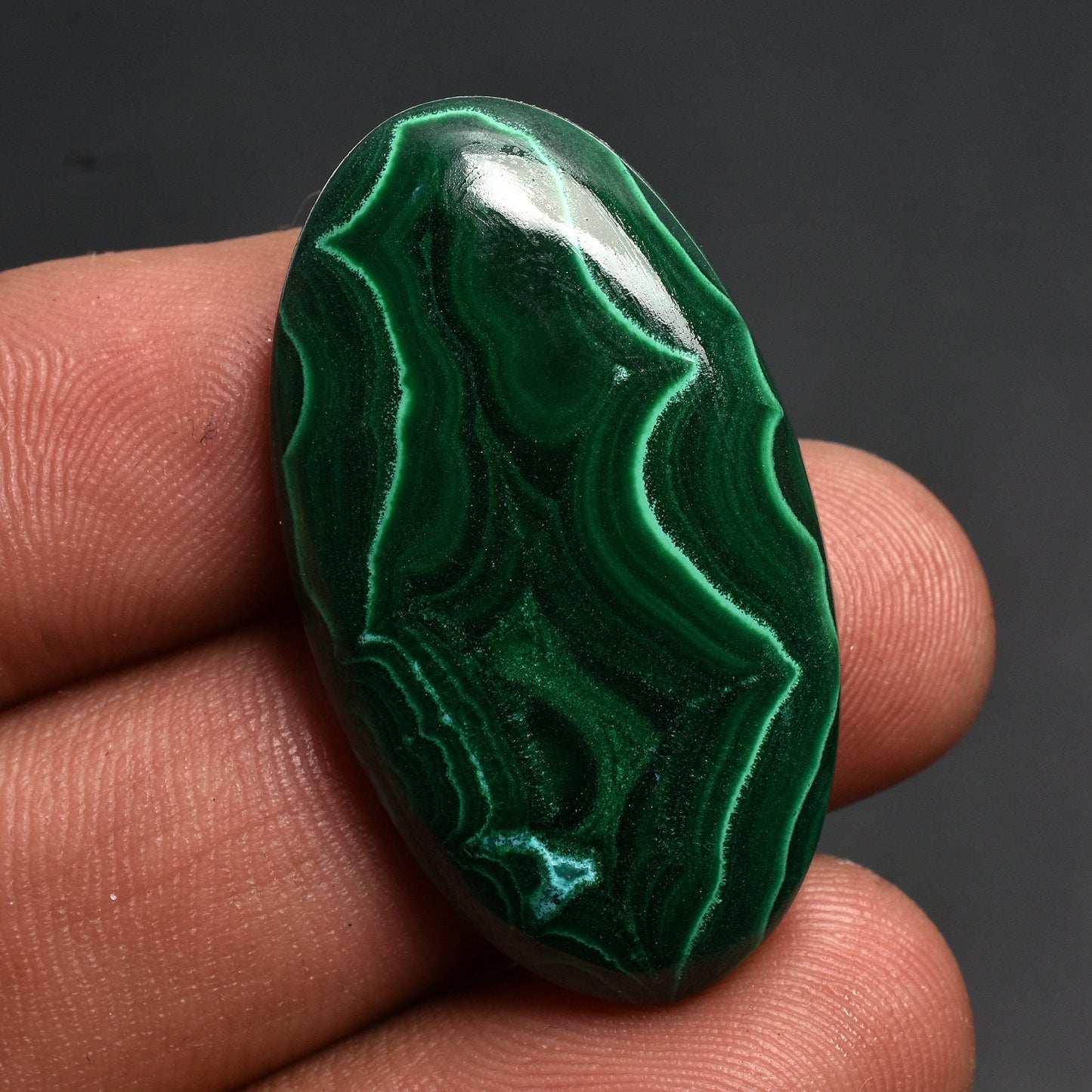 Natural Green Malachite Slice Loose Stone - Mix Shape Smmoth Cabs Healing Crsytal