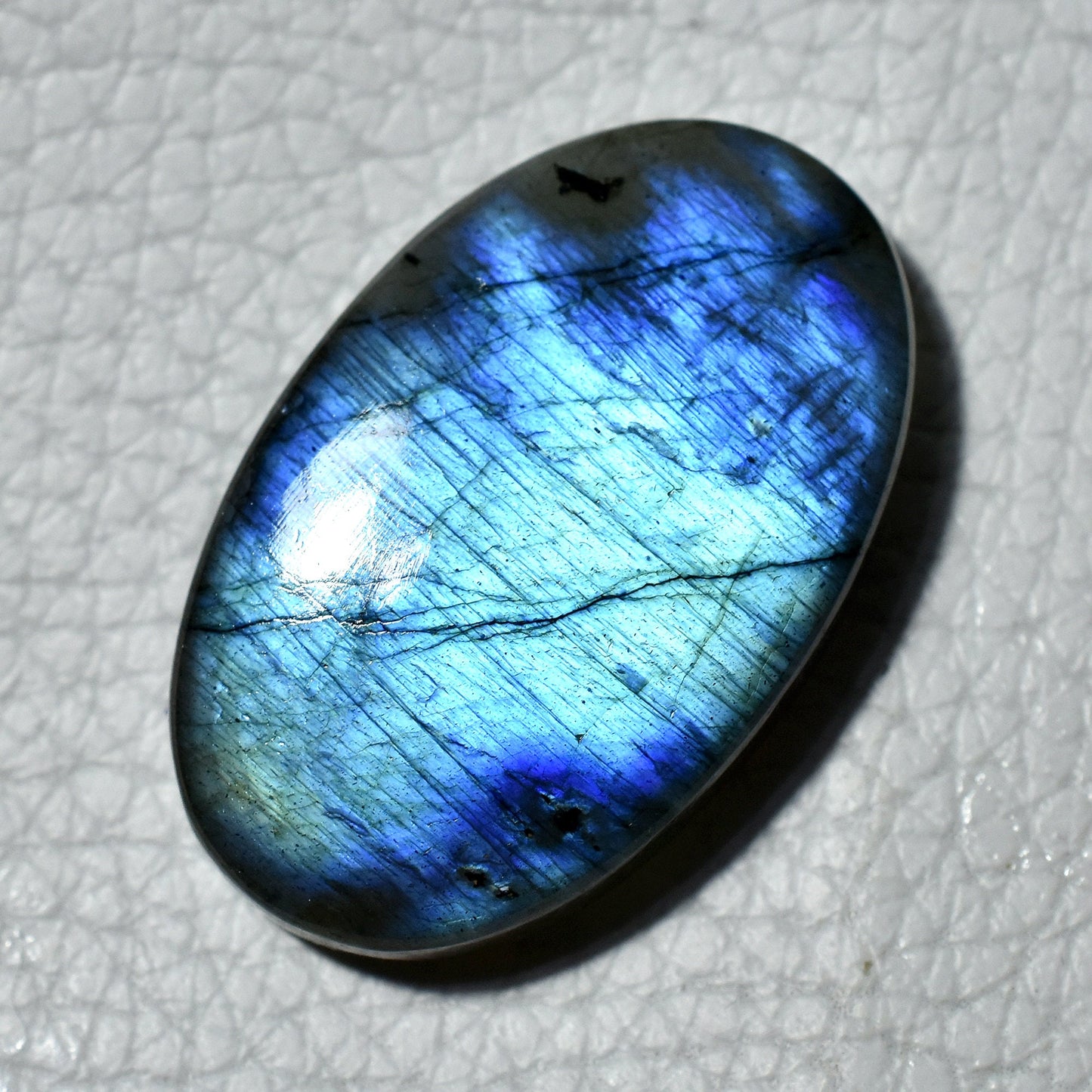 High-Quality Fire Blue Labradorite Gemstone,Labradorite Crystal Oval Shape For Jewelry Making