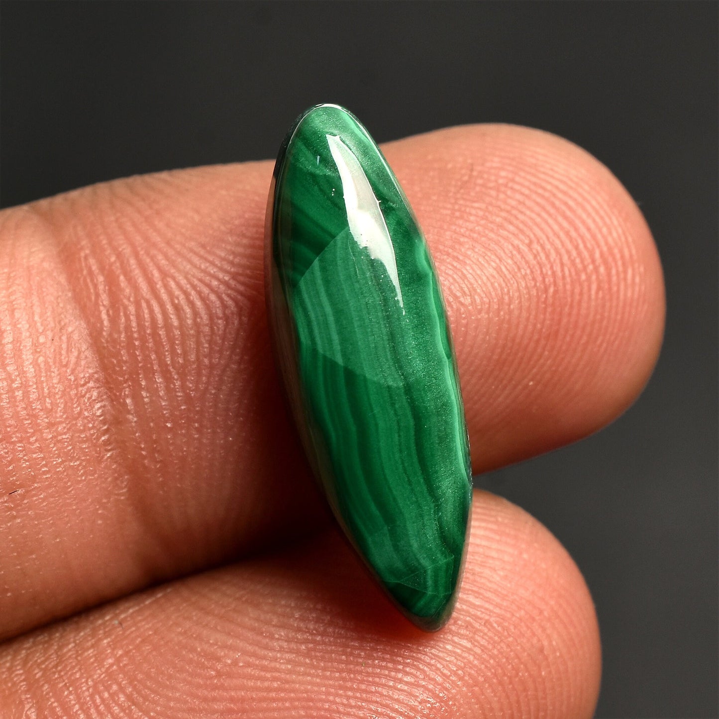 Green Malachite Azurite Smooth Gemstone - Designer Healing Crystal for Gifts