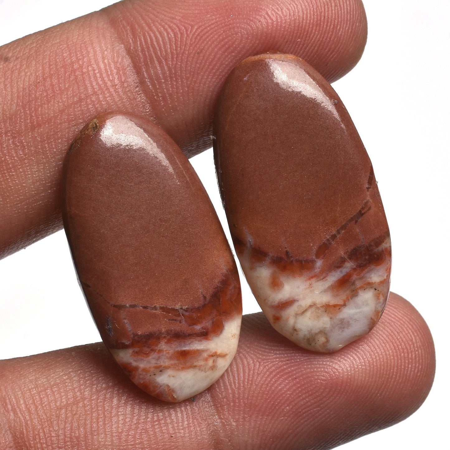 Natural Mix Gemstone Pairs - Smooth Jasper Healing Crystal for Earrings