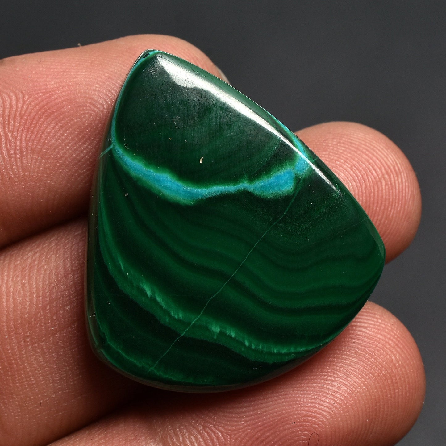 Natural Green Malachite Slice Loose Stone - Mix Shape Smmoth Cabs Healing Crsytal