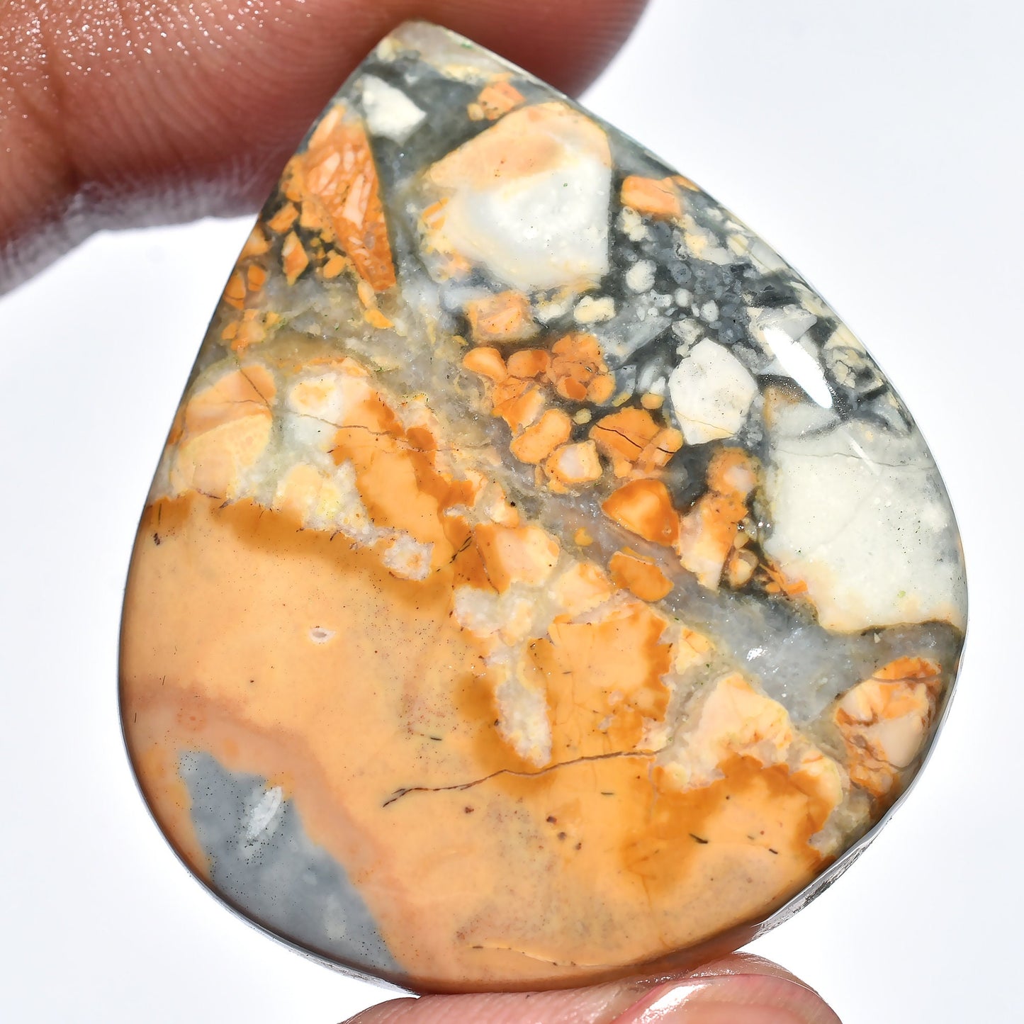Maligano Jasper Cabochon - 100% Natural Loose Crystal, Perfect for DIY Jewelry Making, Wholesale Price for Gemstone Collectors