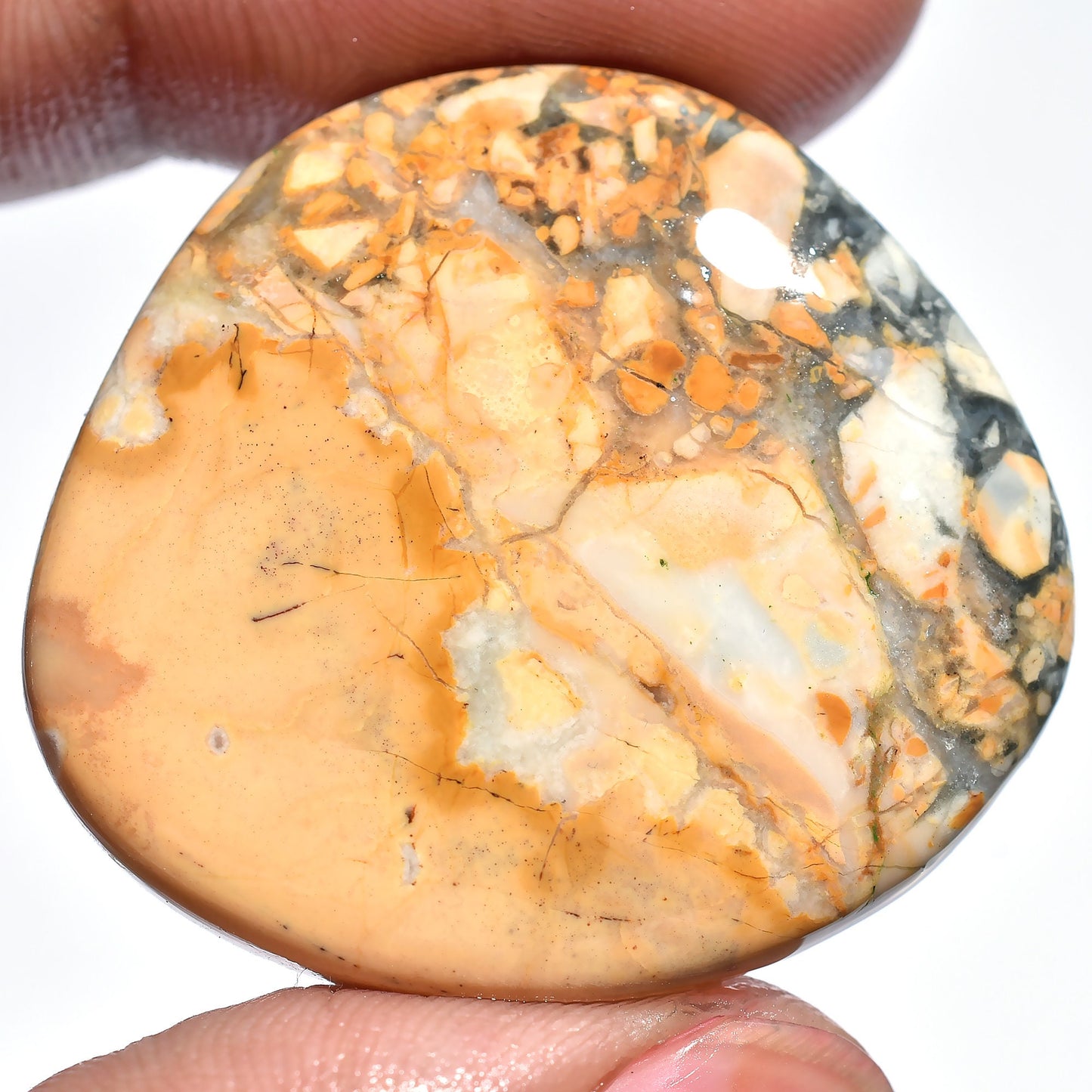Maligano Jasper Cabochon - 100% Natural Loose Crystal, Perfect for DIY Jewelry Making, Wholesale Price for Gemstone Collectors