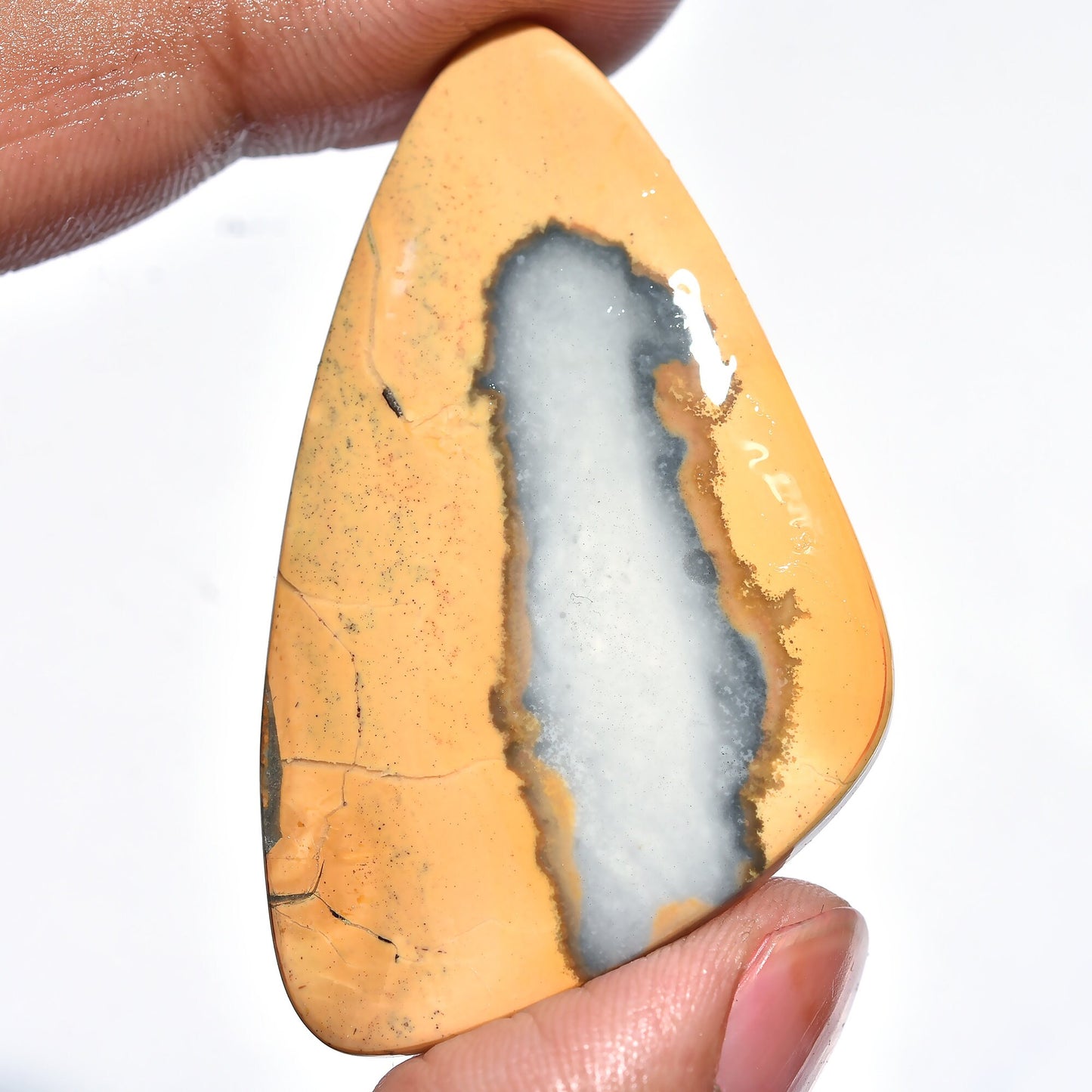 Rare Maligano Jasper Cabochon - Loose Crystal, Perfect for DIY Jewelry Making, Wholesale Price for Gemstone Collectors