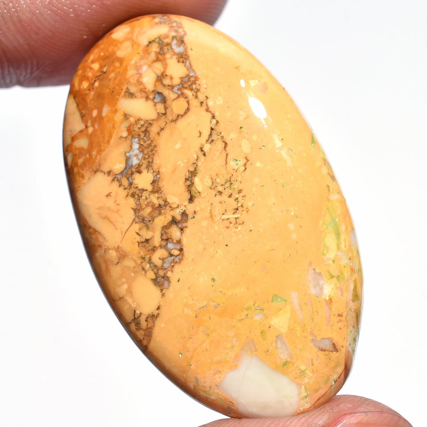 Rare Maligano Jasper Cabochon - Loose Crystal, Perfect for DIY Jewelry Making, Wholesale Price for Gemstone Collectors