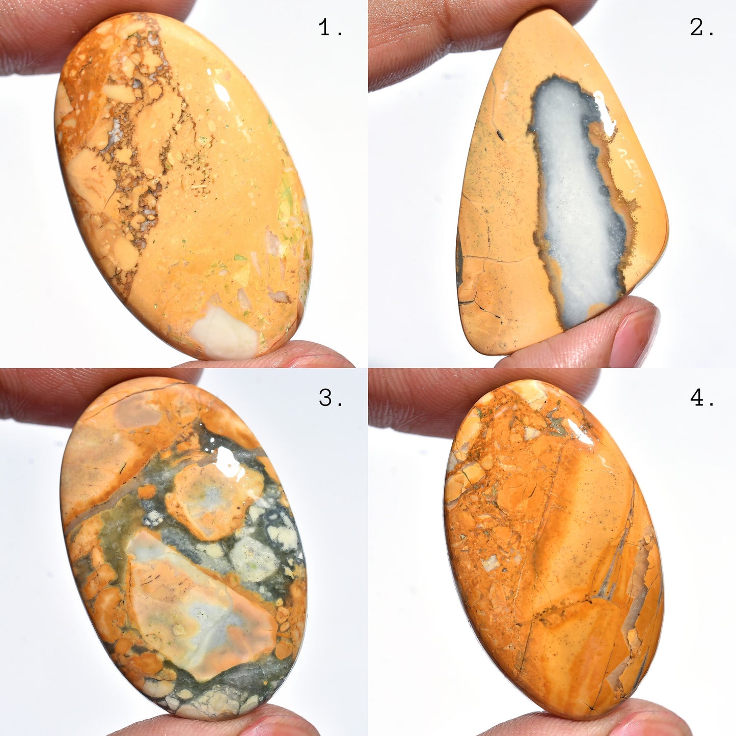 Rare Maligano Jasper Cabochon - Loose Crystal, Perfect for DIY Jewelry Making, Wholesale Price for Gemstone Collectors