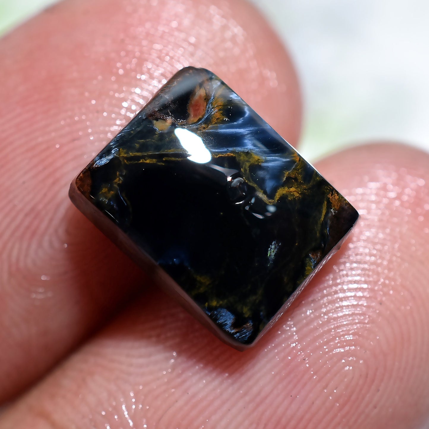 Rare Pietersite Loose Cabochon - Small Designer Gemstone for Ring Making