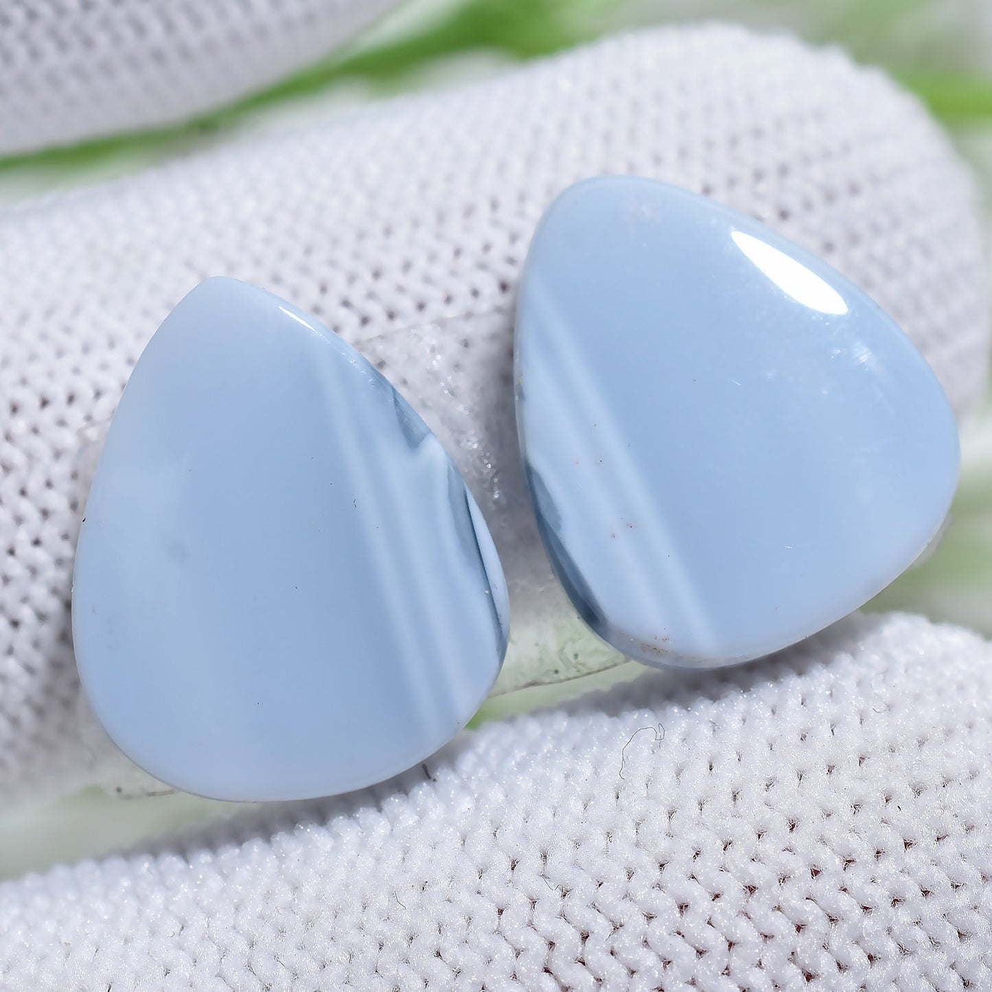 Top Grade Quality 100% Blue Opal Crystal Earrings Pair, Making Earrings