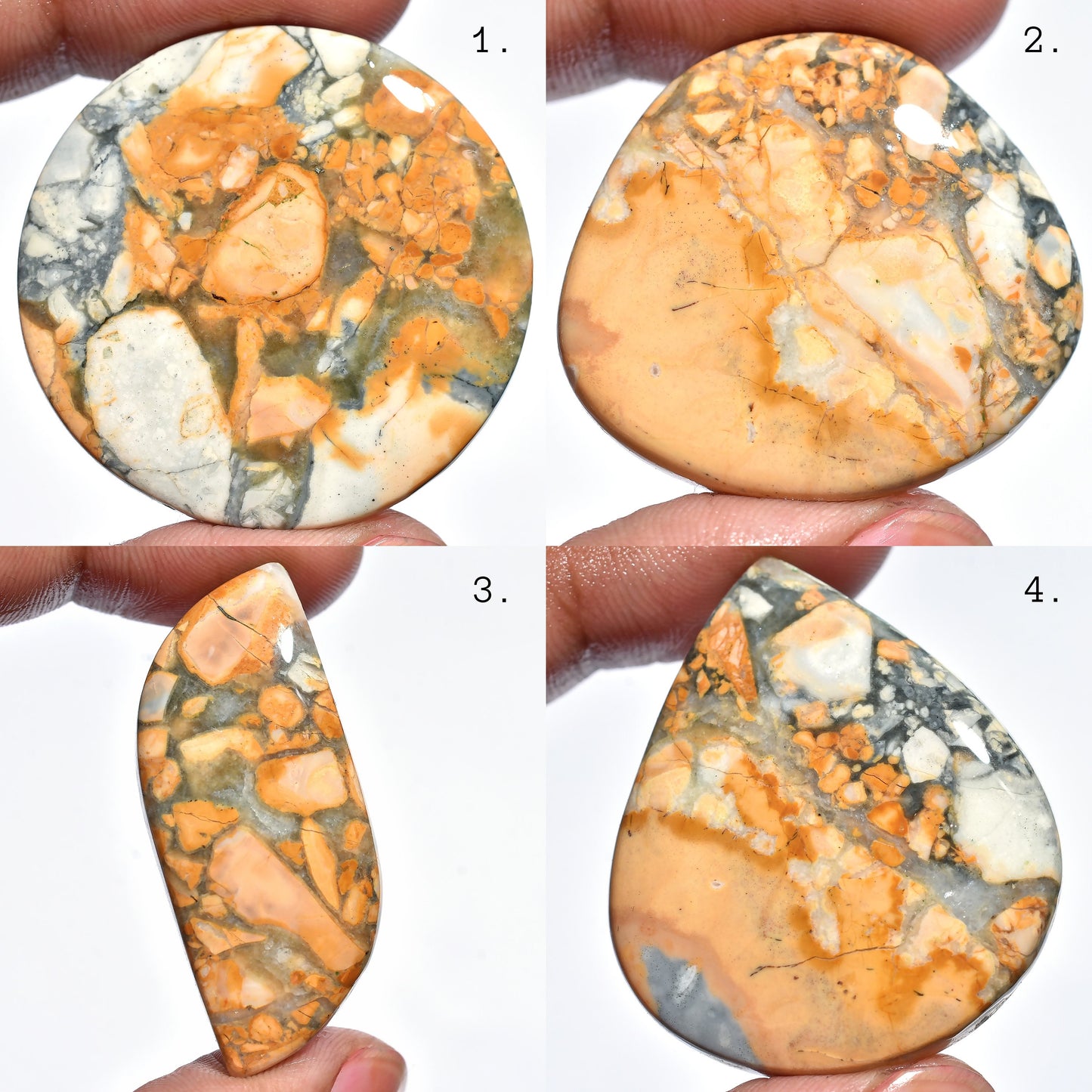 Maligano Jasper Cabochon - 100% Natural Loose Crystal, Perfect for DIY Jewelry Making, Wholesale Price for Gemstone Collectors