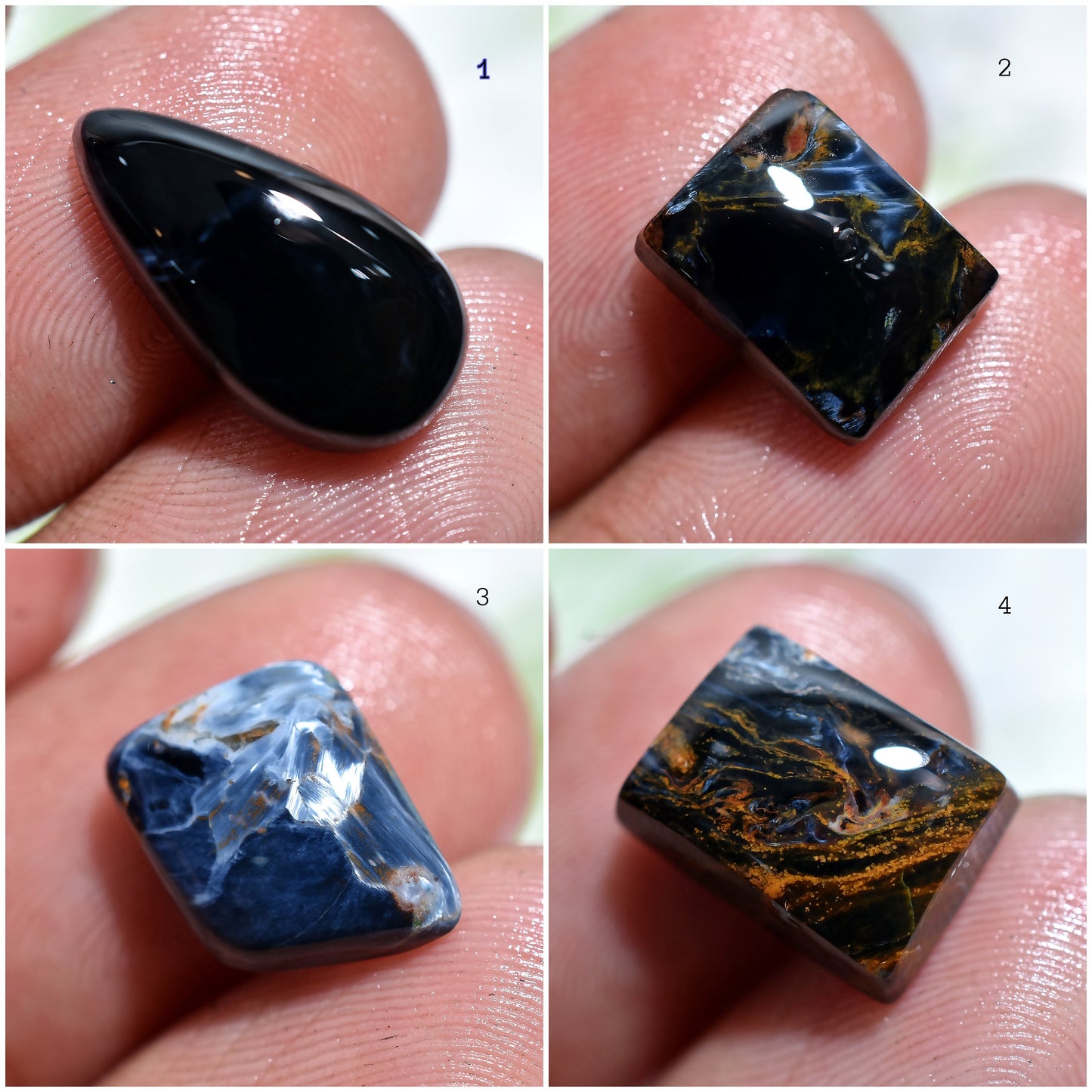 Rare Pietersite Loose Cabochon - Small Designer Gemstone for Ring Making