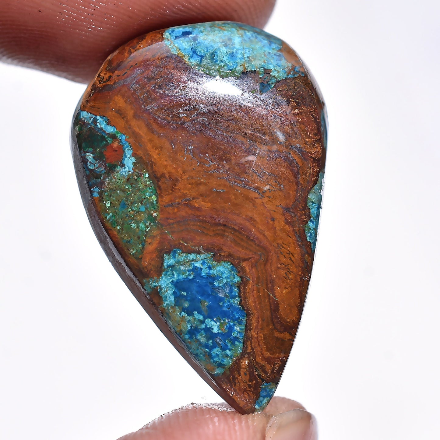Wholesale Shattuckite Azurite Cabochon - Smooth Pear & Oval Cabochon Stone