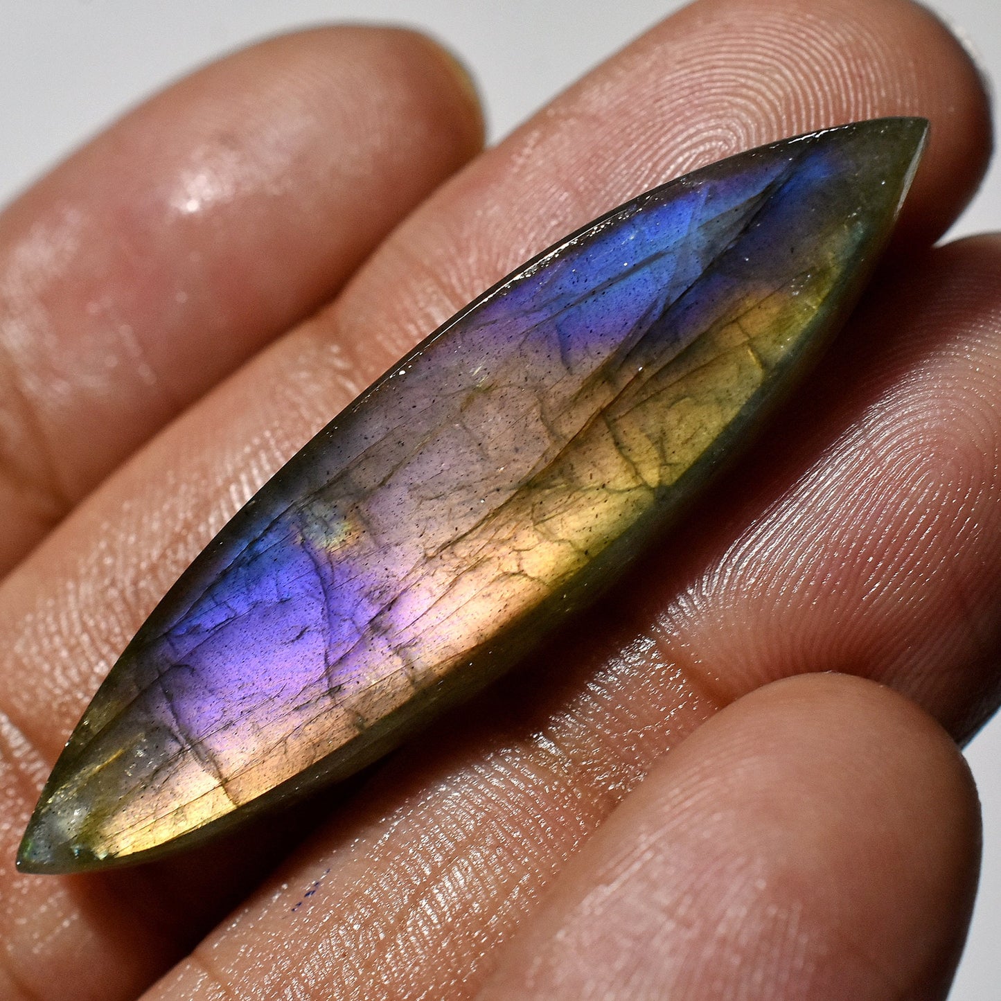 Rare Purple Fire Labradorite Cabochon – Mixed Shape Labradorite Gemstone for Pendant Making