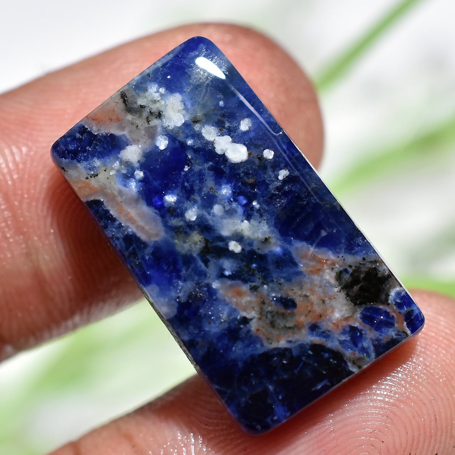Natural Sodalite Gemstone – Blue Sodalite Cabochon for Rings & Pendants