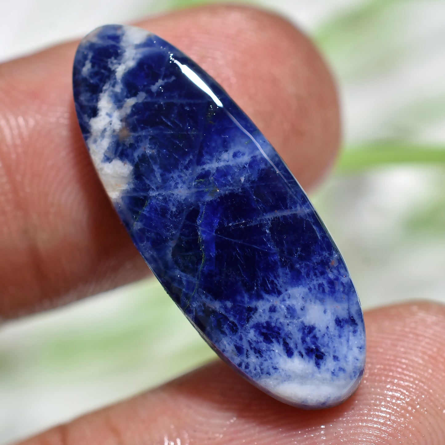 Natural Sodalite Gemstone – Blue Sodalite Cabochon for Rings & Pendants