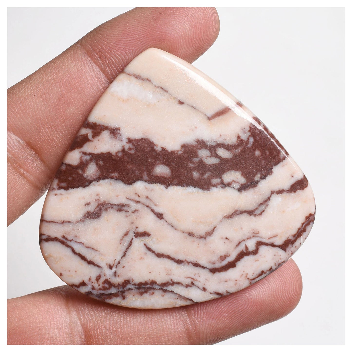 Natural Coconut Jasper Gemstone Cabochons – Brown Mix Shape Jasper for Pendant Making | Wholesale Prices