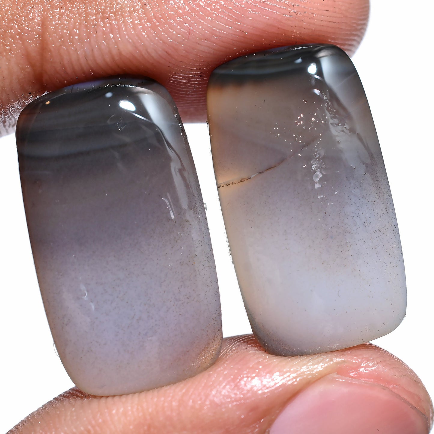 Montana Agate Matching Gemstone Pair – Loose Natural Stones