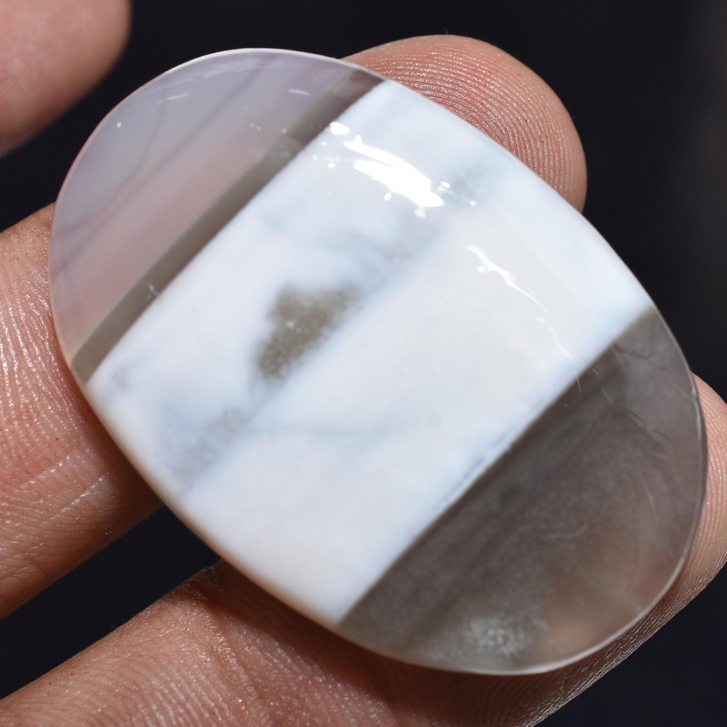 Blue Opal Cabochon – Owyhee Oval Gemstone for Handmade Pendants and Jewelry