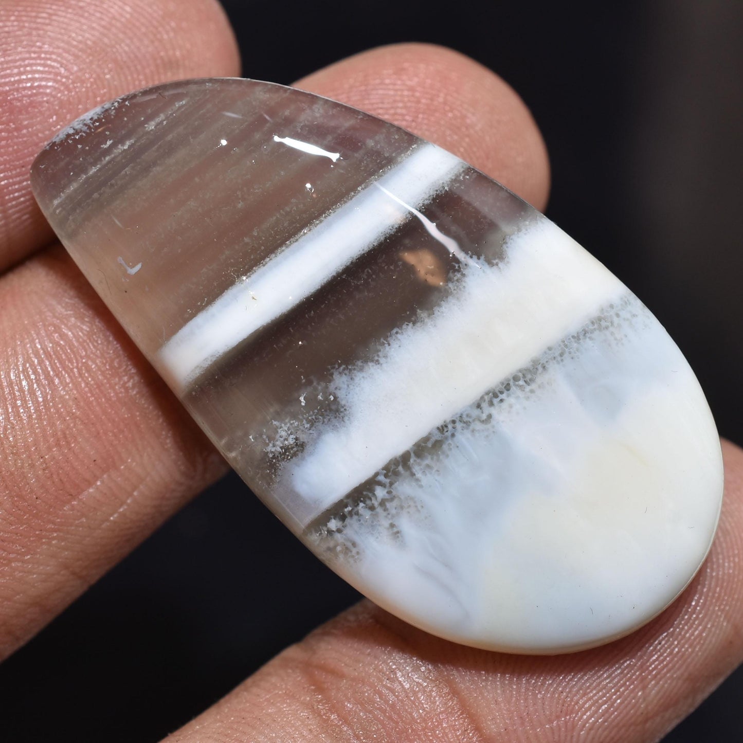 Blue Opal Cabochon – Owyhee Oval Gemstone for Handmade Pendants and Jewelry