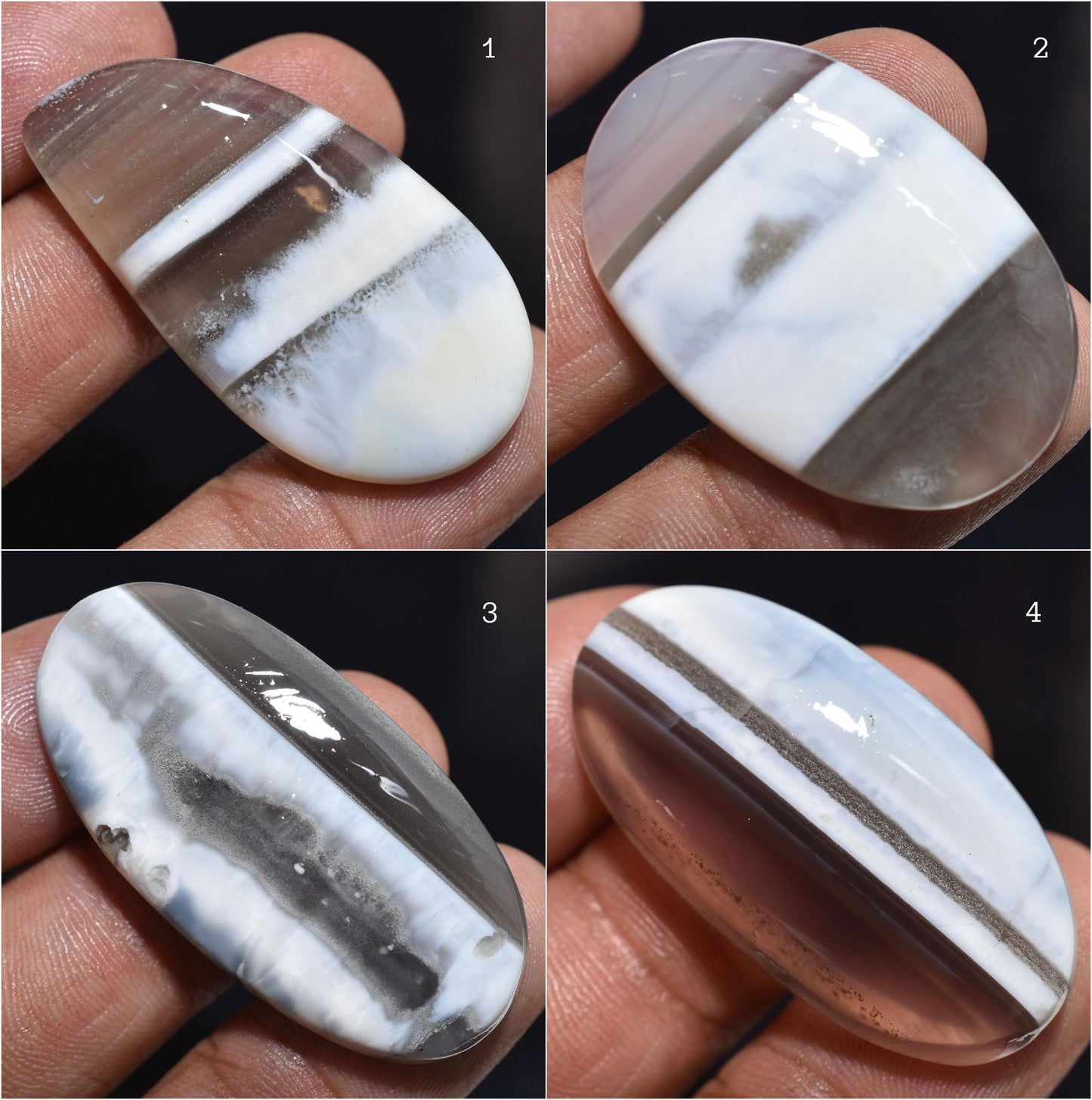 Blue Opal Cabochon – Owyhee Oval Gemstone for Handmade Pendants and Jewelry